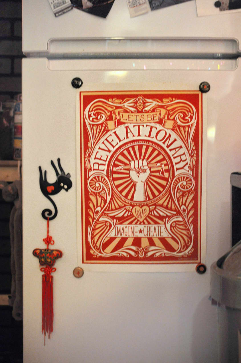 Laura Lee’s Bright & Playful Basement Studio Apartment Therapy